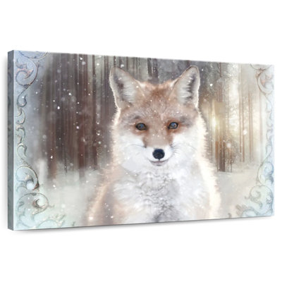 Renard d'hiver enchanté