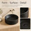 WATERMONY 15.75 " Solid Surface Bathroom Sink