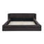Grand cadre de lit tapissier grand, lit plateforme grand format avec tête de lit et cadre solide (87 po x 67 po x 23,5 po), lit-866884241