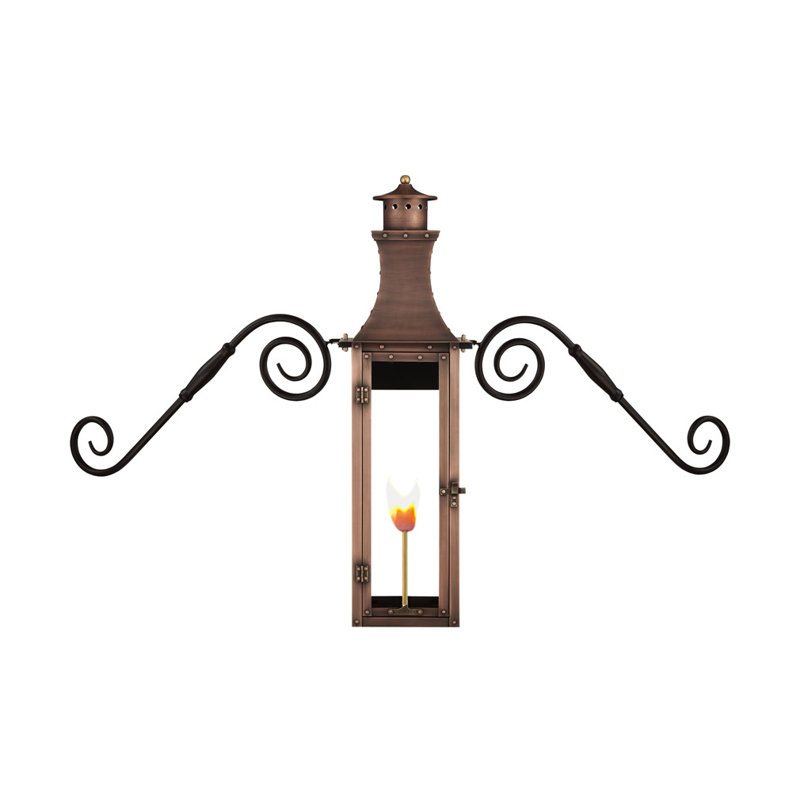 Bishop Outdoor Wall Lantern, 25" H x 8" W x 9" D