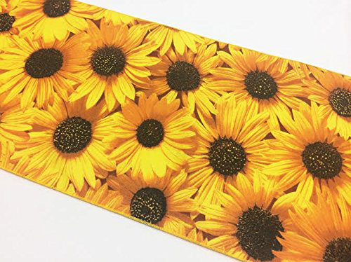 Sunflowers Print Table Runner, 90" L x 12" W