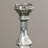 3 Piece Glass Tabletop Candlestick Set