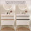 Meuble-lavabo mural VELA avec lavabo en acrylique intégré, 2 tiroirs à fermeture en douceur, armoire flottante pré-assemblée et moderne-472596040-472596038