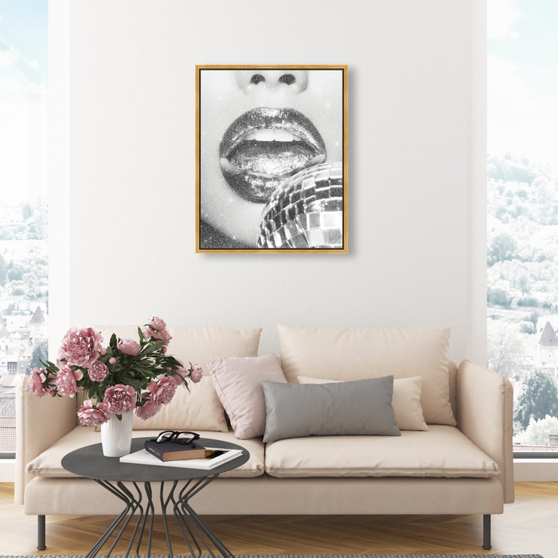 Platinum Gloss Print by Oliver Gal, 46"H x 37"W, Gold Floater Frame