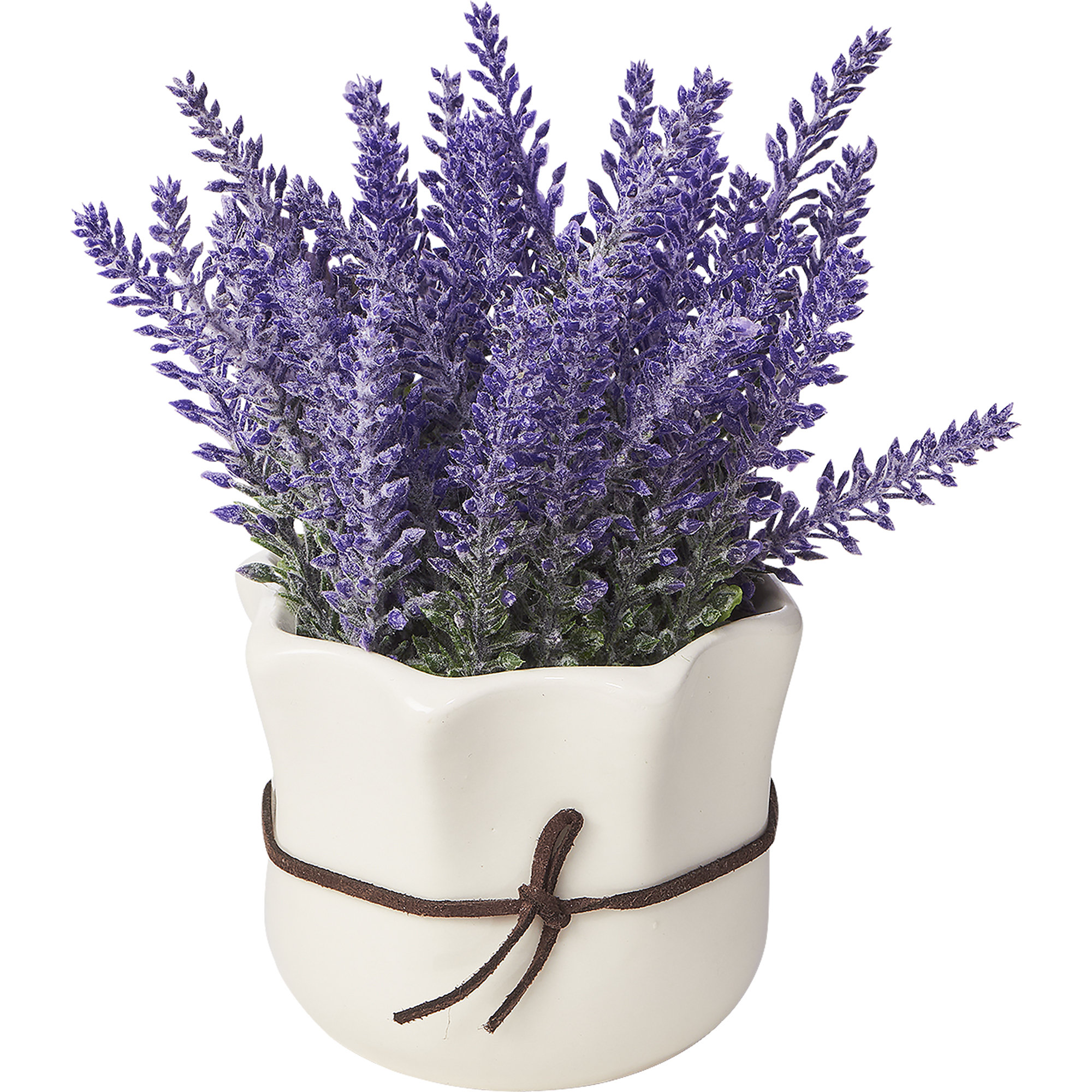 One Allium Way® Artificial Lavender Floral Arrangements in Pot ...