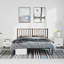 Structure de lit en métal avec tête de lit, rangement sous le lit, sans bruit, sans matelas-1329120511-1329120510