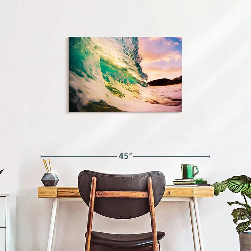 Gillard Retro Sunset Wave, 20" H x 30" W