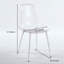Ensemble de 4 chaises modernes en PET transparent, durables et élégantes pour divers espaces, faciles à assembler et à entretenir