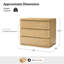 Ensemble de chambre à coucher moderne en bois massif 3 pièces Vogler-1982508334