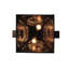 Luminaire suspendu conique unique à 2 lumières
