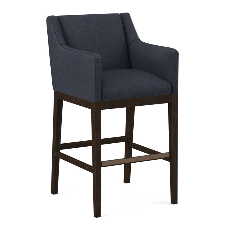 Upholstered Stool, Applause Float The Boat, Pecan