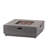 39" Outdoor Iron Square Propane Fire Pit, Tank Inside- 50,000 BTU