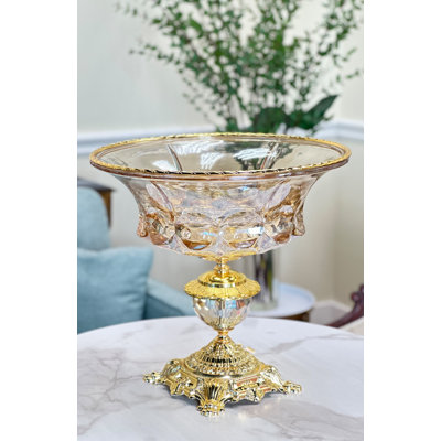 Bol à piédestal classique, grand - 13 X 12 pouces