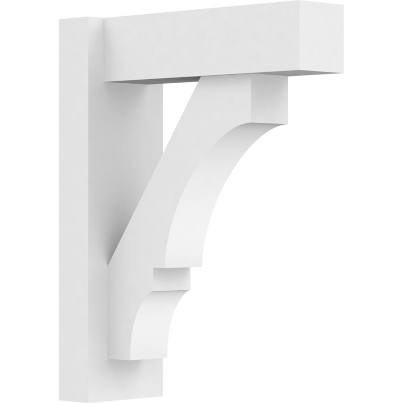 Balançoire balboa en PVC de qualité architecturale avec extrémités en bloc, L 5 po, H 18 po x l 14 po