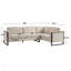 Arlowe 104'' Solid Wood L-Shaped Sectional Sofa with Plush Cushions