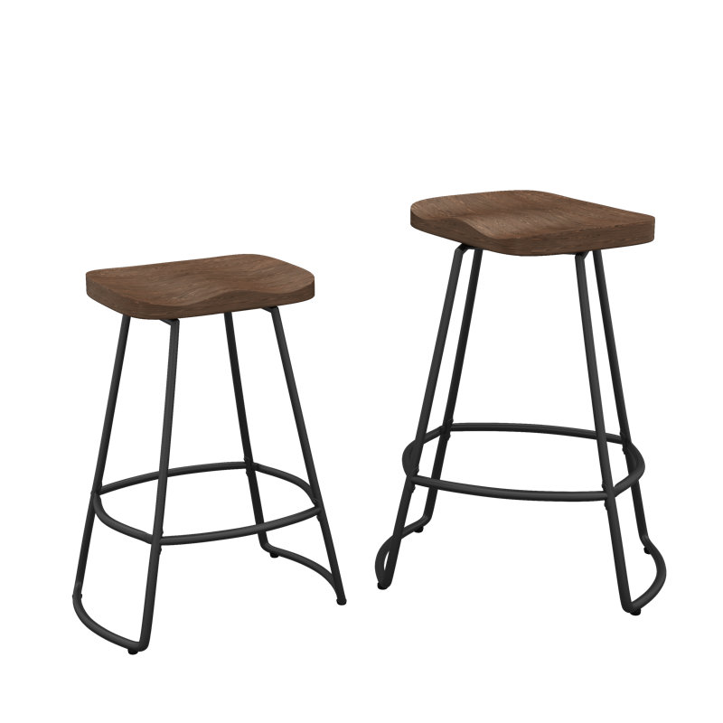 Tabouret de bar et de comptoir pivotant Ryalson, Tabouret de comptoir (assise de 24 po de hauteur)