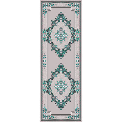 Tapis bleu sarcelle Ramsel