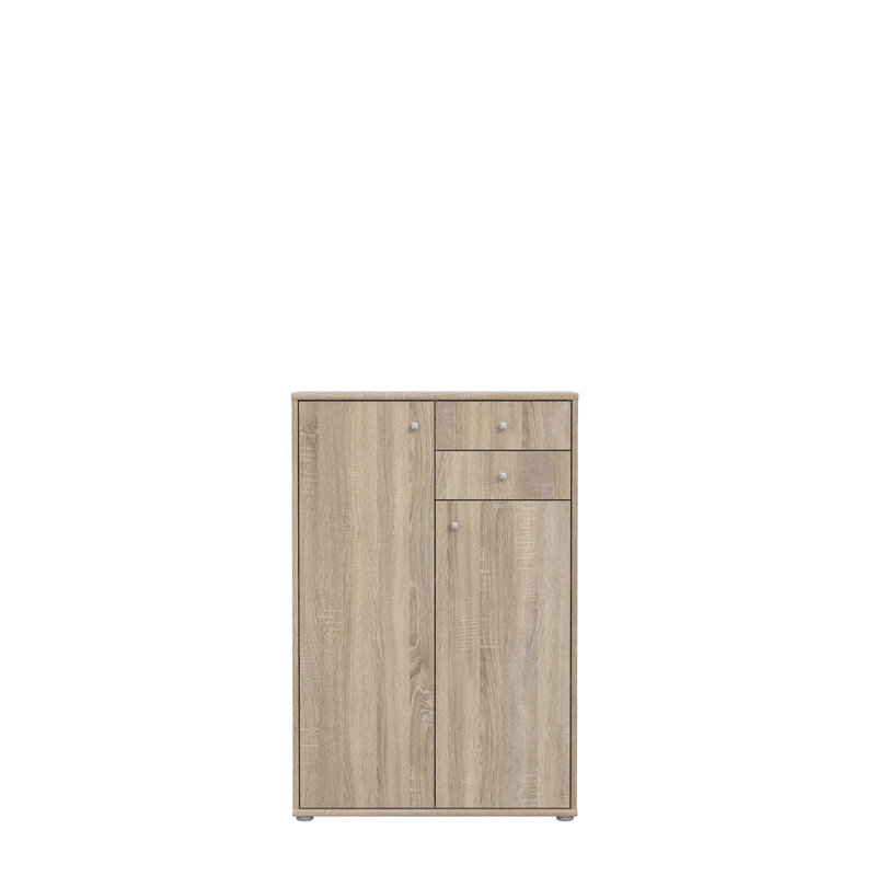 Amandla 73.7cm W 2 - Drawer Chest of Drawers, Sonoma Oak