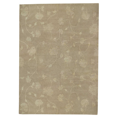 Enchantment Floral Area Rug in Neutral/Taupe