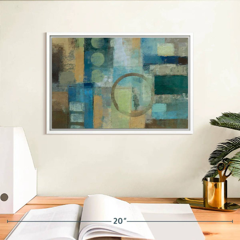 Point focal, Cadre flottant blanc, 13 po x 9 po