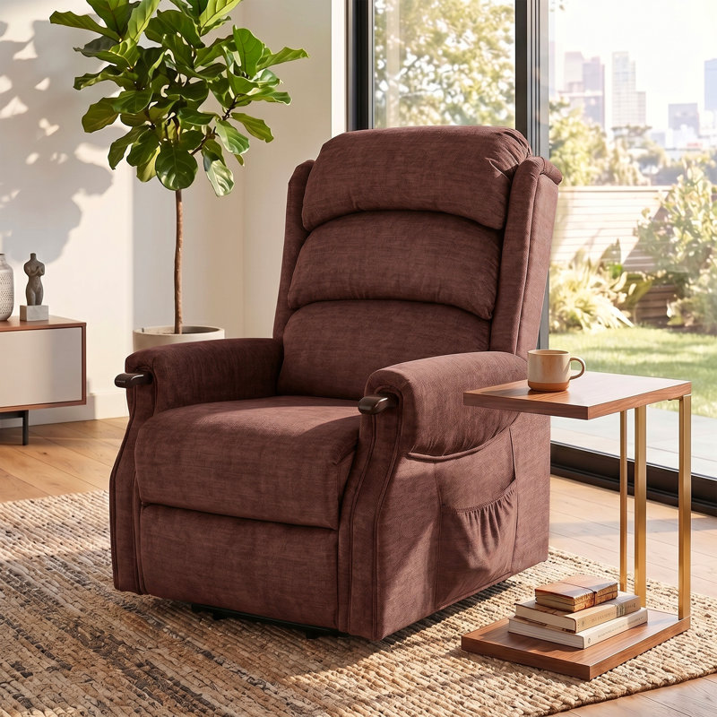 Lift Assist, Brown Velvet, Power - Remote, Foam