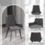 Chaise de salle à manger moderne avec pieds en métal noir Chai-2Pcs / Ctn-995242171