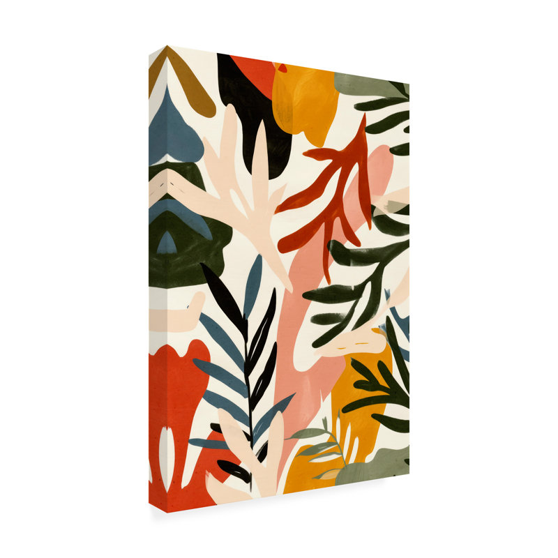 «Treechild Wild Leafs», art sur toile, H 19 po x l 12 po