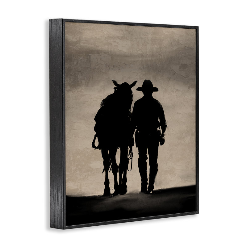«Best Friends», art giclée par Kim Allen, H 30 po x l 24 po, Giclée encadrée noir minuit
