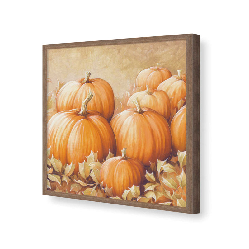 «Pumpkin Patch» par Dogwood, L 30 po x H 30 po, Brun, Impression encadrée