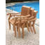 Mas Outdoor 11 - Piece Teak Dining Set-370102739