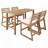5-Piece Rustic Patio Bar Set with Ergonomic Chairs and Solid Wood Slatted Tabletop for Outdoor Dining and Small Spaces-811162178
