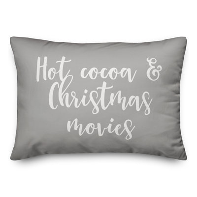  Coussin Hot Hot cacao et films de Noël