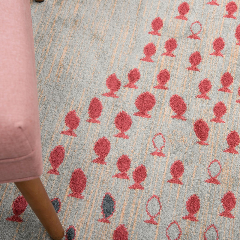 Abrigail Striped Indoor Rug, Round 5'