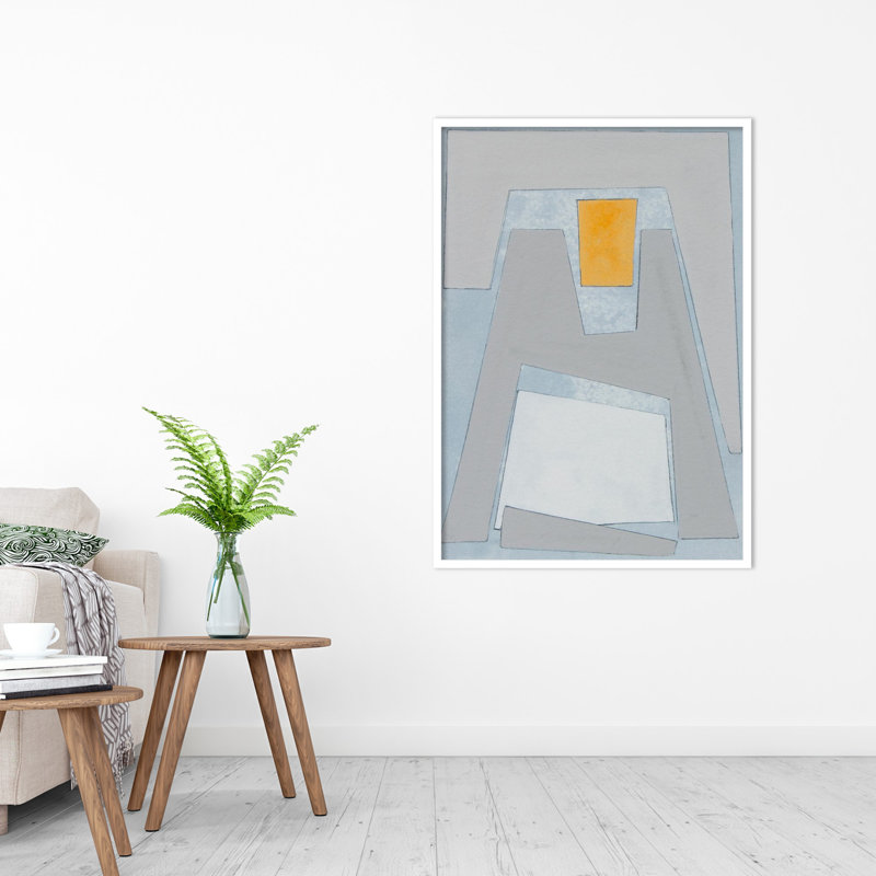 Elements Of The Chateau VII by Rob Delamater, 41" H x 29" W x 1" D, White