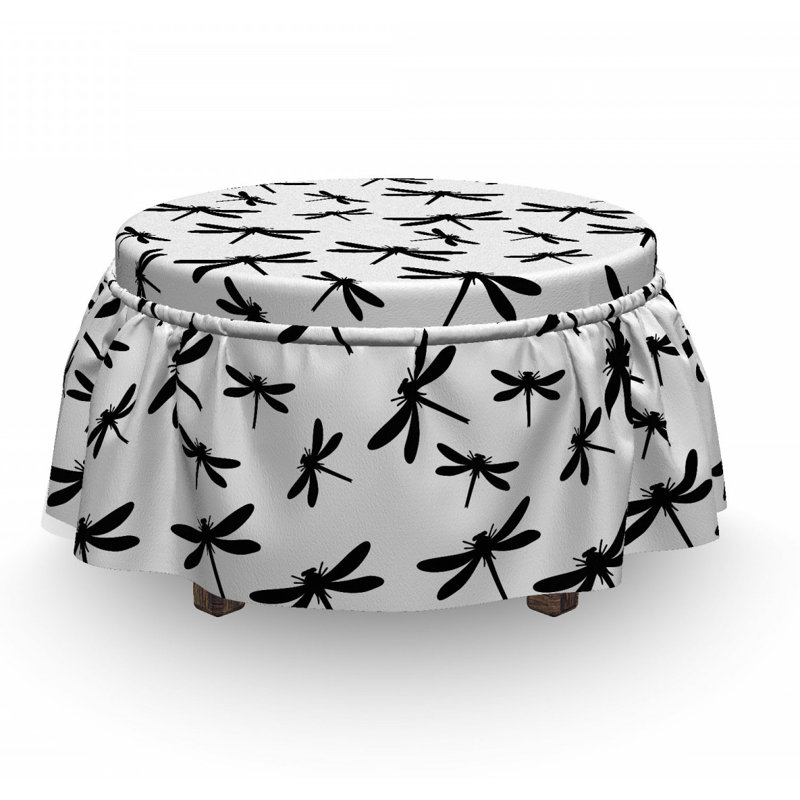 Box Cushion Ottoman Slipcover