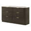Commode 6 tiroirs avec plateau en faux marbre Willoa
