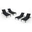 Chaise longue inclinable avec coussin Altje