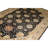 High-Quality Hand-Knotted Black And Cream Area Rug