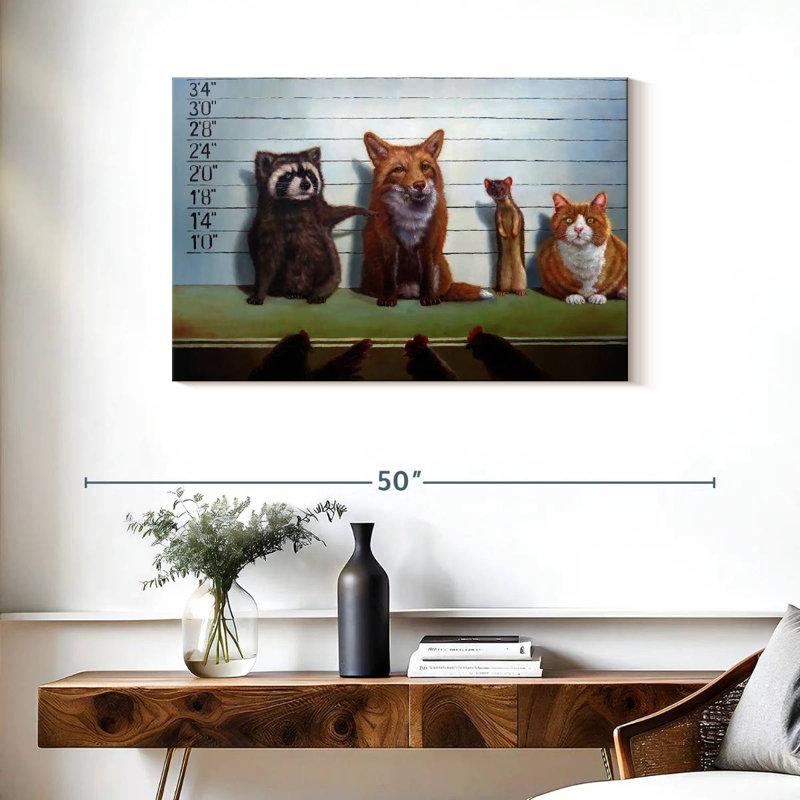 Usual Suspects, 24" H x 36" W
