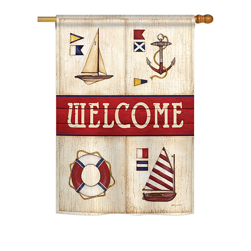Double Sided Polyester House Flag, 18.5" H x 13" W