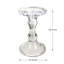 Bougeoir en verre transparent de 7 po, chandelier effilé d'inspiration cristal traditionnel pour table, manteau de cheminée, centre de table ou décor d'événement -388543426