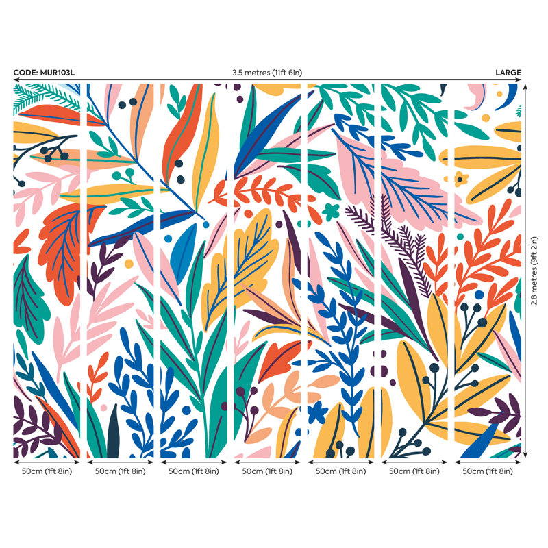 Cooleemee Wall Mural, 280cm L x 350cm W
