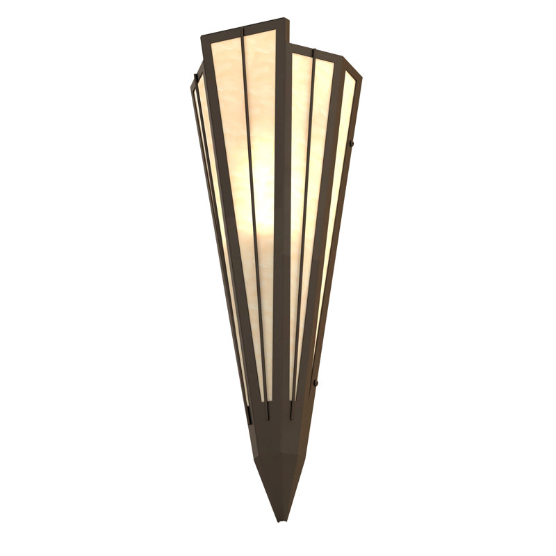 Brum 1 - Light Flush Mounted Sconce, Oil Rubbed Bronze, Sahara Taupe