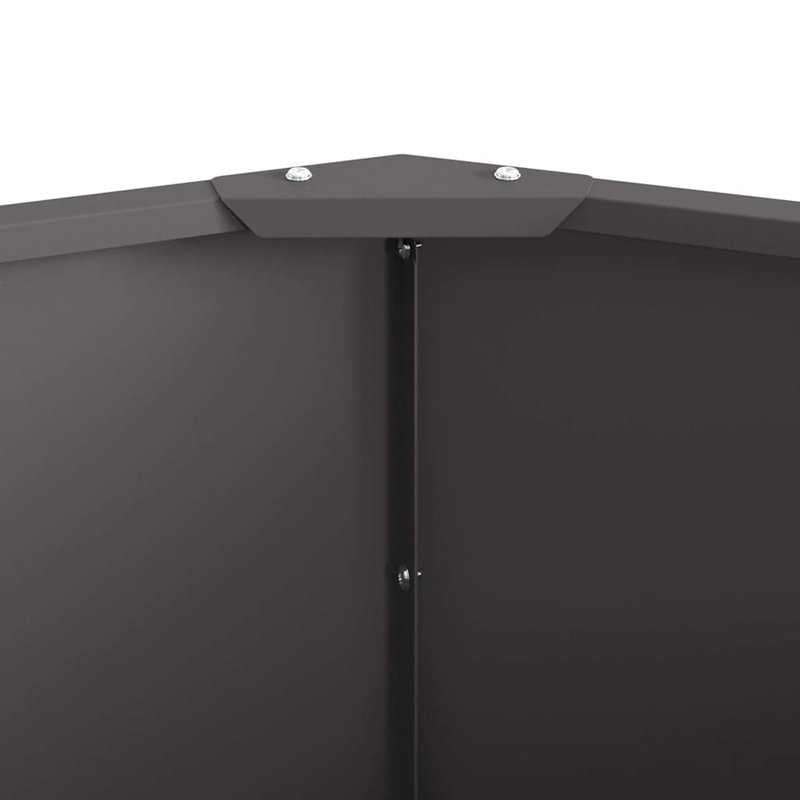 Planter Box, 35cm H x 120cm W x 120cm D, Black
