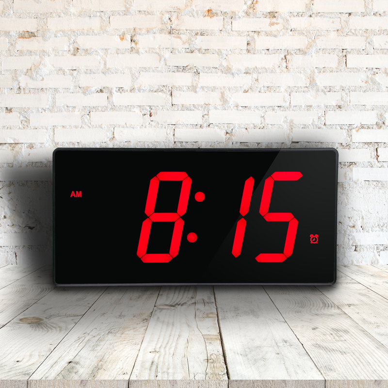 Modern & Contemporary Digital Tabletop Clock with Alarm in
