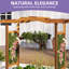 Lit de jardin surélevé en bois avec treillis et roues
