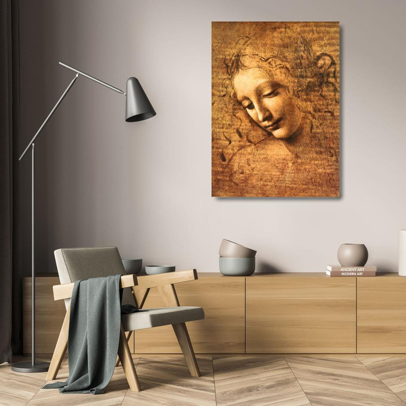 Tête féminine (La Scapigliata), H 24 po x l 18 po