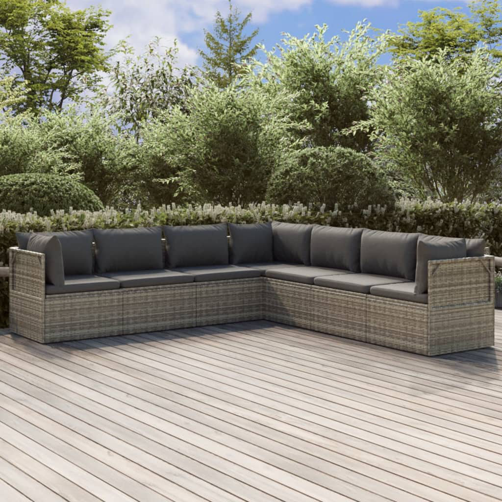 Latitude Run® Zevi 89.8" Wide Outdoor Wicker LShaped Patio Sectional with Cushions Wayfair