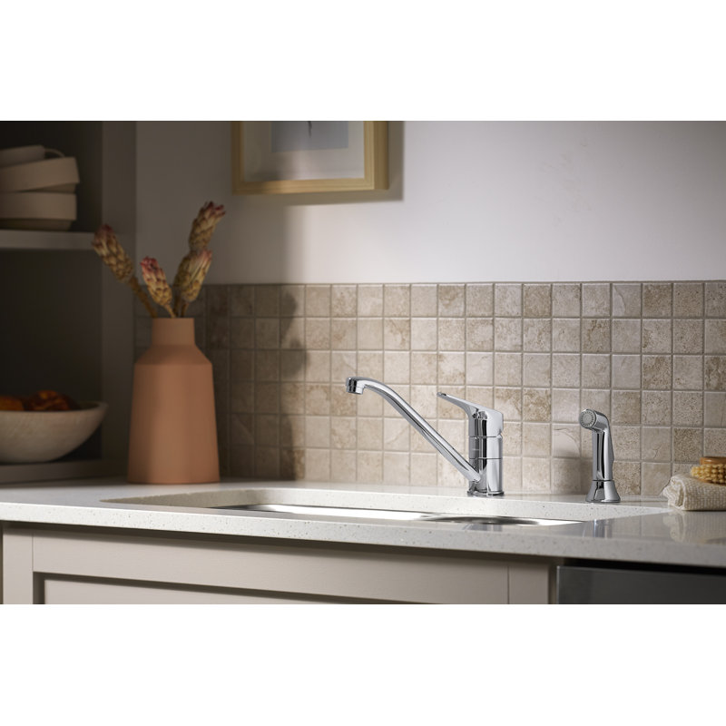 Valton Single Handle Kitchen Faucet with Side Spray
