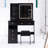 37 - Inch Left Drawer Vanity Table With Cushioned Stool, Touch Operated Tri Color Brightness Adjustable Mirror And Abundant Storage For Spacious Areas 37" Desktop Sliding Sensitive Switching